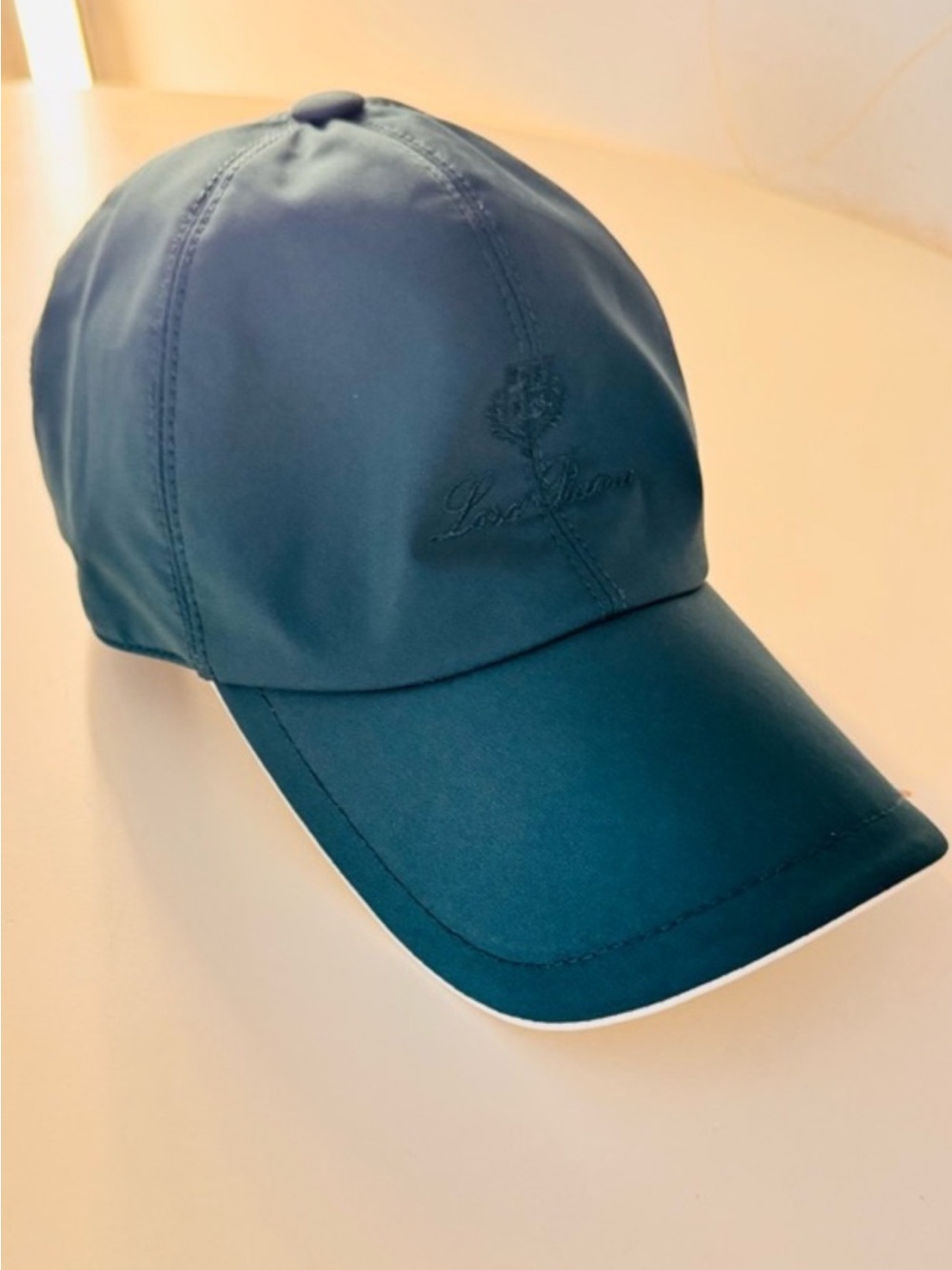 Loro piana Classic Men's Teal Baseball Cap - Subtle Embroidered Logo